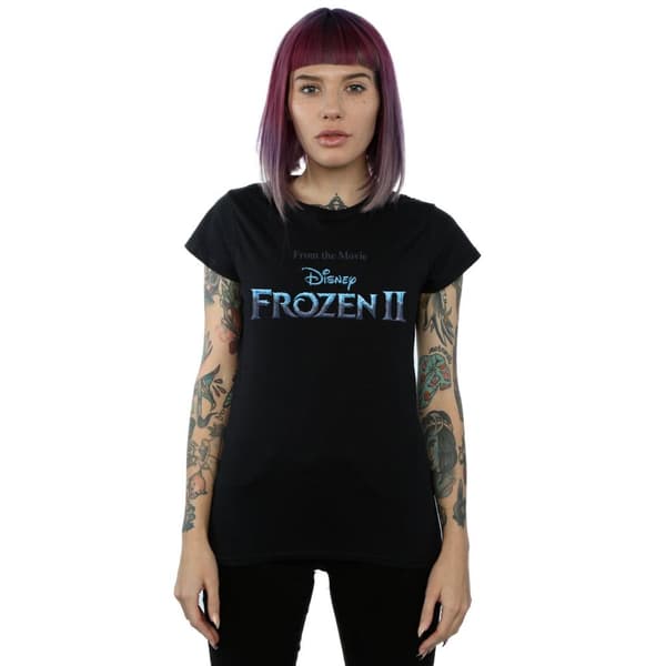 Disney Womens/Ladies Frozen 2 Movie Logo Cotton T-Shirt