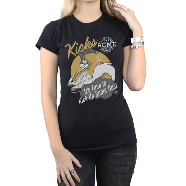 Looney Tunes Womens/Ladies Road Runner Kicks Cotton T-Shirt