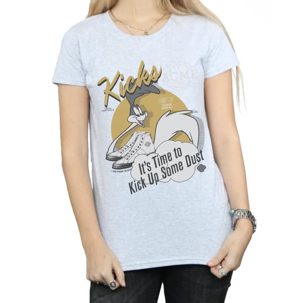 Looney Tunes Dam/Tjej Road Runner Kicks T-shirt i bomull