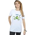 Miniatyrbild 2 av 3: Disney Dam/dam Monsters University Boyfriend-t-shirt i bomull med tejpade mickar