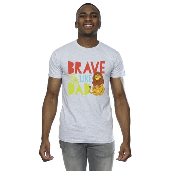 Disney Mens The Lion King Brave Like Dad T-Shirt