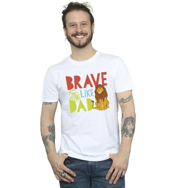 Disney Mens The Lion King Brave Like Dad T-Shirt