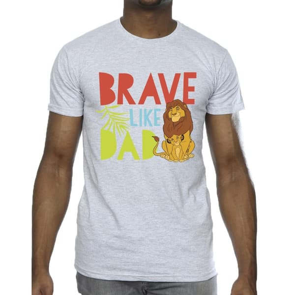 Disney Mens The Lion King Brave Like Dad T-Shirt