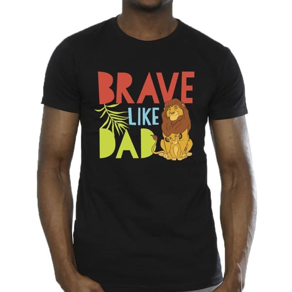 Disney Mens The Lion King Brave Like Dad T-Shirt
