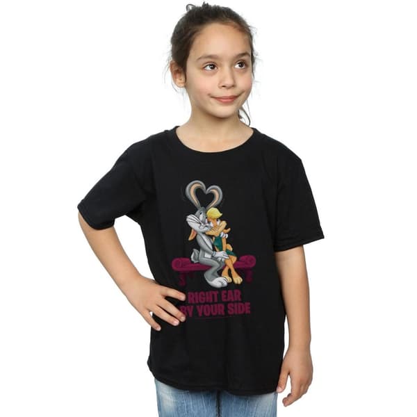 Looney Tunes Girls Bugs And Lola Valentine´s Cuddle Cotton T-Shirt