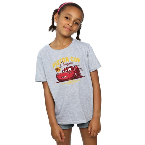 Disney Cars Piston Cup Champion T-shirt i bomull för flickor