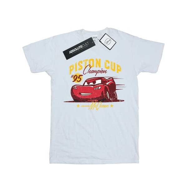 Disney Girls Cars Piston Cup Champion Cotton T-Shirt