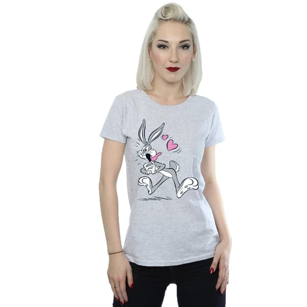 Looney Tunes Womens/Ladies Bugs Bunny In Love Cotton T-Shirt