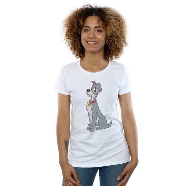 Disney Dam/Tjej Lady And The Tramp Spaghetti Hjärta Bomulls-T-shirt