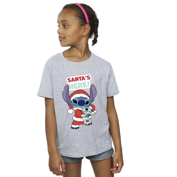 Disney Lilo & Stitch Santa´s Here - T-shirt i bomull för flickor