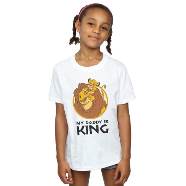 Disney Lejonkungen Min pappa är kung T-shirt i bomull för flickor
