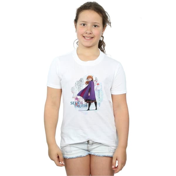 Disney Frozen 2 Anna Seek The Truth T-shirt i bomull för flickor