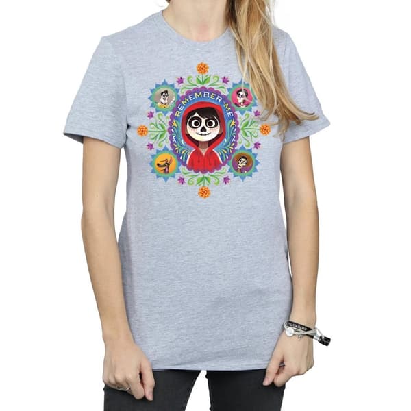 Disney Dam/Tjej Coco Remember Me Boyfriend T-shirt i bomull