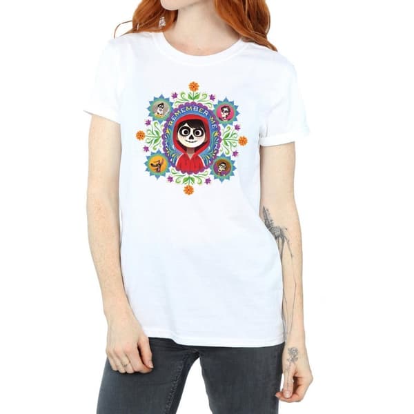 Disney Dam/Tjej Coco Remember Me Boyfriend T-shirt i bomull