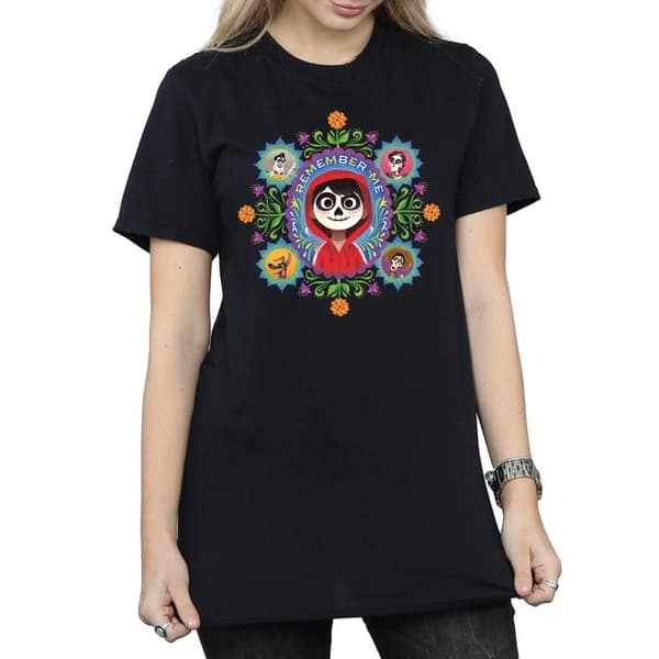Disney Dam/Tjej Coco Remember Me Boyfriend T-shirt i bomull