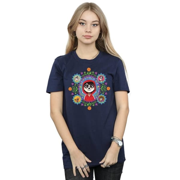 Disney Dam/Tjej Coco Remember Me Boyfriend T-shirt i bomull