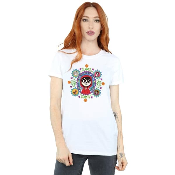 Disney Womens/Ladies Coco Remember Me Cotton Boyfriend T-Shirt