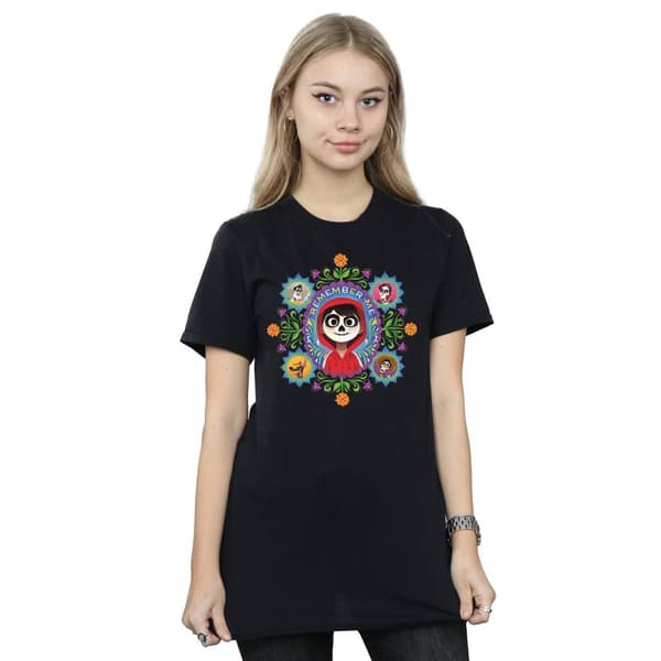 Disney Dam/Tjej Coco Remember Me Boyfriend T-shirt i bomull