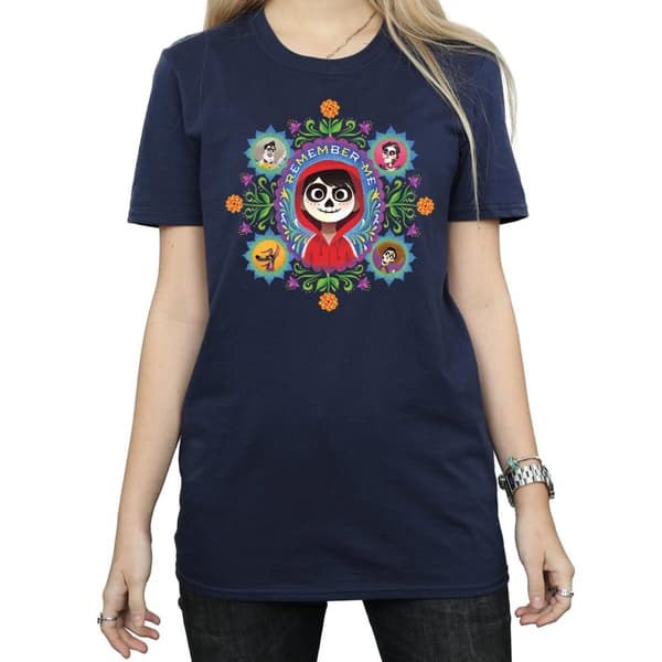Disney Dam/Tjej Coco Remember Me Boyfriend T-shirt i bomull