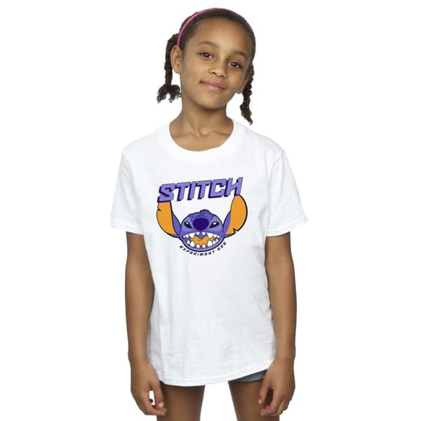 Disney Girls Lilo And Stitch Purple Cotton T-Shirt