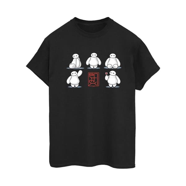 Disney Dam/kvinnor Big Hero 6 Baymax Many Poses Boyfriend-t-shirt i bomull
