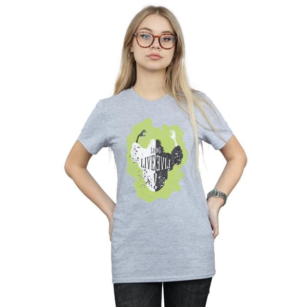 Disney Womens/Ladies The Descendants Cruella Long Live Cotton Boyfriend T-Shirt