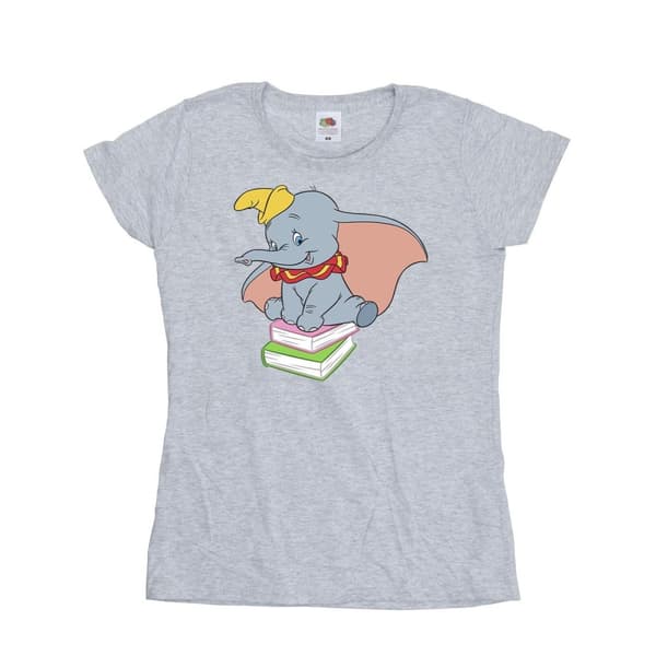 Disney Dam/Lady Dumbo Sitter På Böcker T-shirt i bomull