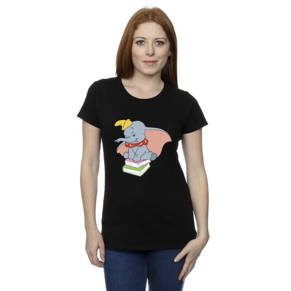 Disney Dam/Lady Dumbo Sitter På Böcker T-shirt i bomull