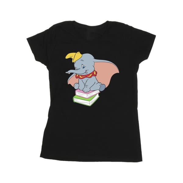 Disney Dam/Lady Dumbo Sitter På Böcker T-shirt i bomull