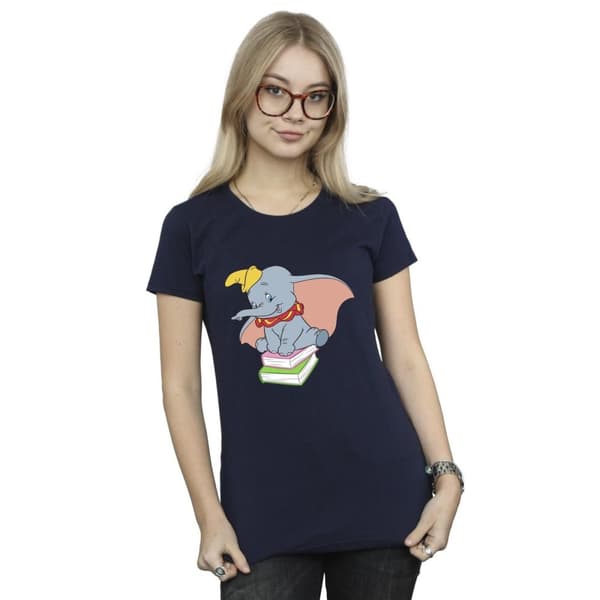 Disney Dam/Lady Dumbo Sitter På Böcker T-shirt i bomull