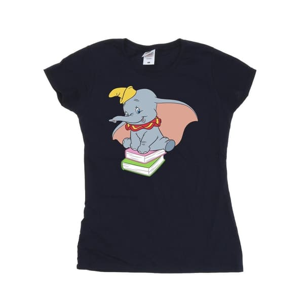 Disney Dam/Lady Dumbo Sitter På Böcker T-shirt i bomull