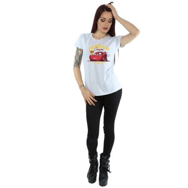 Disney Dam/Tjej Cars Piston Cup Champion T-shirt i bomull