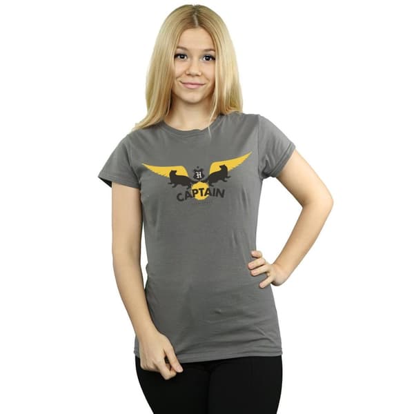 Harry Potter Womens/Ladies Hufflepuff Captain Cotton T-Shirt