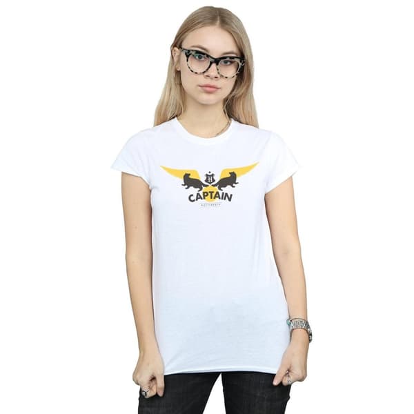 Harry Potter Womens/Ladies Hufflepuff Captain Cotton T-Shirt