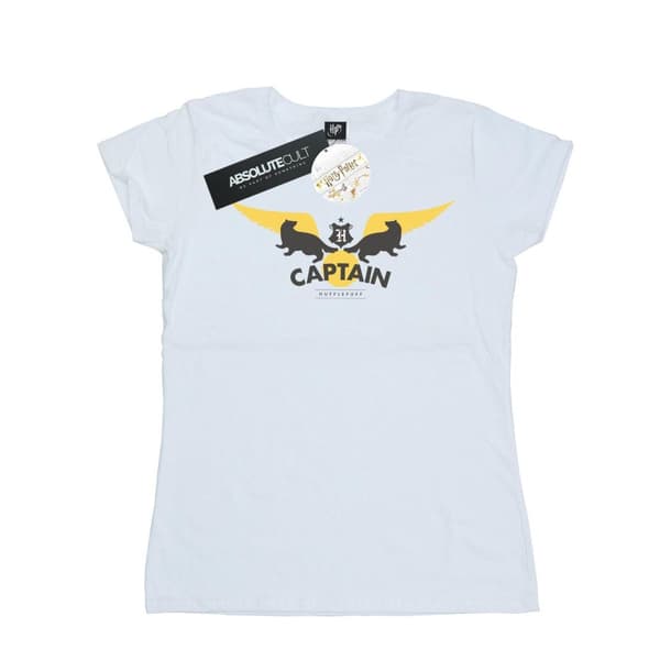 Harry Potter Womens/Ladies Hufflepuff Captain Cotton T-Shirt