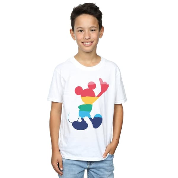 Disney Boys Mickey Mouse Rainbow Pose T-Shirt