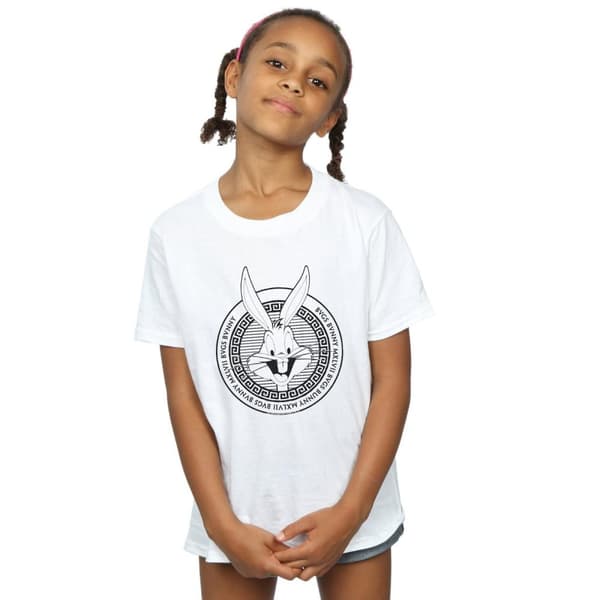 Looney Tunes T-shirt i bomull med grekisk cirkel från Bugs Bunny