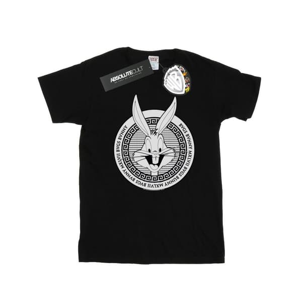 Looney Tunes T-shirt i bomull med grekisk cirkel från Bugs Bunny