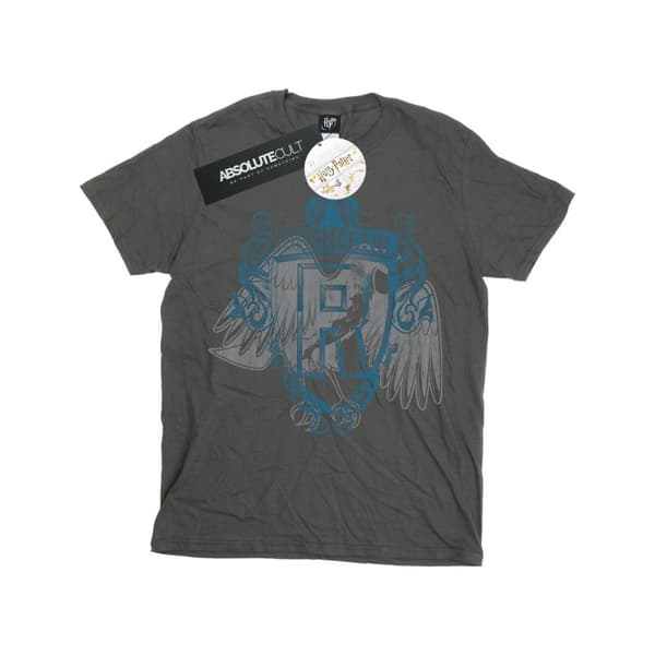 Harry Potter Girls Ravenclaw Raven Crest Cotton T-Shirt