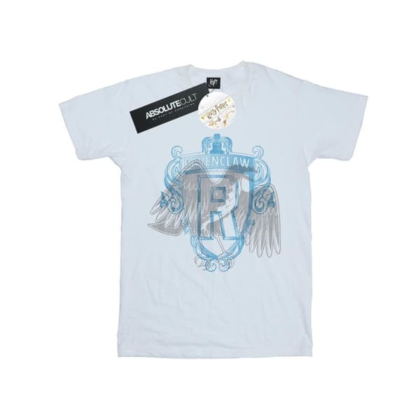 Harry Potter Girls Ravenclaw Raven Crest Cotton T-Shirt