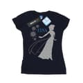Miniatyrbilde 1 av 5: Disney Womens/Ladies Frozen Elsa Christmas Silhouette Cotton T-Shirt