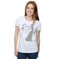 Miniatyrbilde 2 av 5: Disney Womens/Ladies Frozen Elsa Christmas Silhouette Cotton T-Shirt