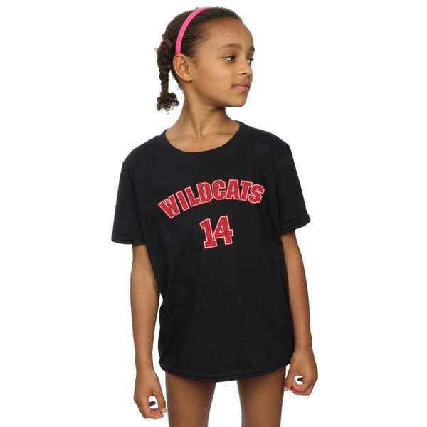 Disney High School Musical The Musical Wildcats 14 T-shirt i bomull för flickor