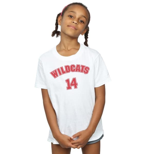 Disney High School Musical The Musical Wildcats 14 T-shirt i bomull för flickor