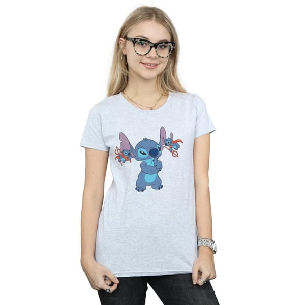 Disney Womens/Ladies Lilo And Stitch Little Devils Cotton T-Shirt