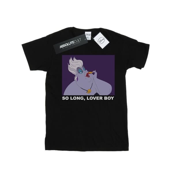 Disney Womens/Ladies The Little Mermaid Ursula Lover Boy Cotton Boyfriend T-Shirt