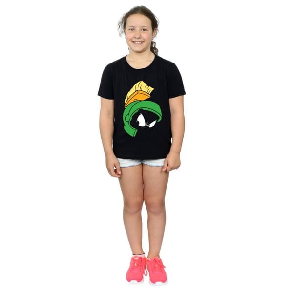 Looney Tunes T-shirt i bomull med Marvin The Martian-ansikte för flickor