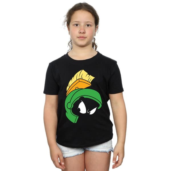 Looney Tunes T-shirt i bomull med Marvin The Martian-ansikte för flickor