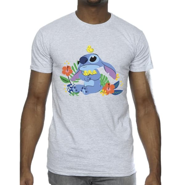 Disney Mens Lilo & Stitch Birds T-Shirt