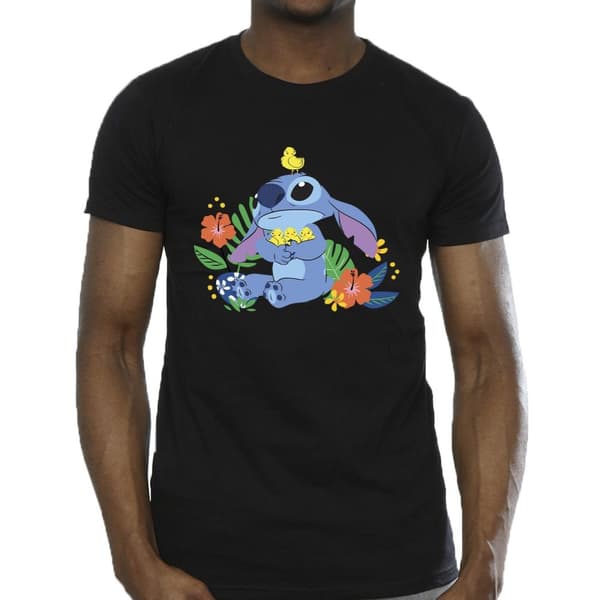 Disney Mens Lilo & Stitch Birds T-Shirt